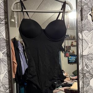 Black Bodysuit with Spaghetti Straps